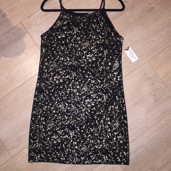 Black & Gold Slinky Lure Dress✨ (Dex) - Picture 2 of 4